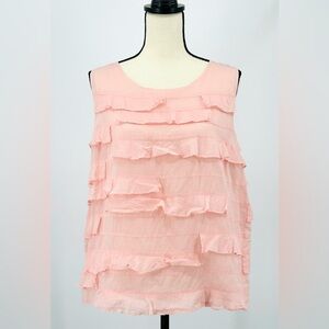 Talbots Light Pink Layered Blouse